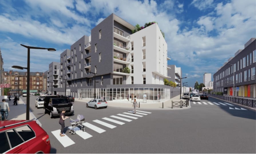 Simulation d'un local commercial neuf de 462 m² à au Havre (Seine-Maritime | Normandie)