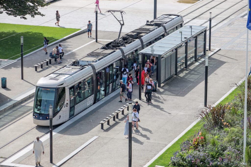 Station de tramway de l'Hôtel de Ville au Havre (c) Philippe Bréard - Ville du Havre