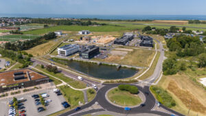 Vue aérienne du parc d'activités Le Havre Plateau (c) Marin David