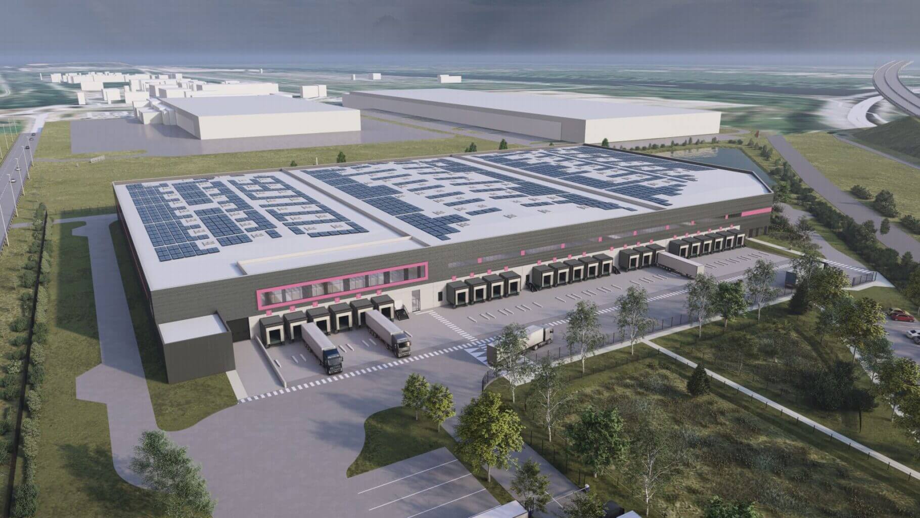 V. Park, entrepôt logistique bas carbone sur le PLPN2, Zone Industrielle et Portuaire du Havre (c) Virtuo Industrial Property
