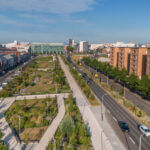 Promenade végétalisée au niveau de l'entrée de ville du Havre (c) Marin David