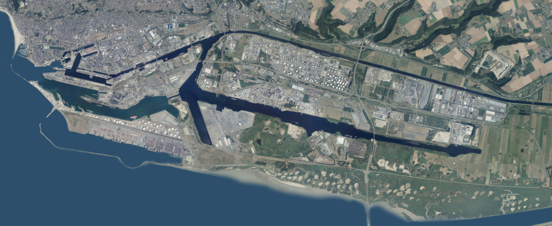 Orthophotoplan de la Zone Industrielle et portuaire du Havre