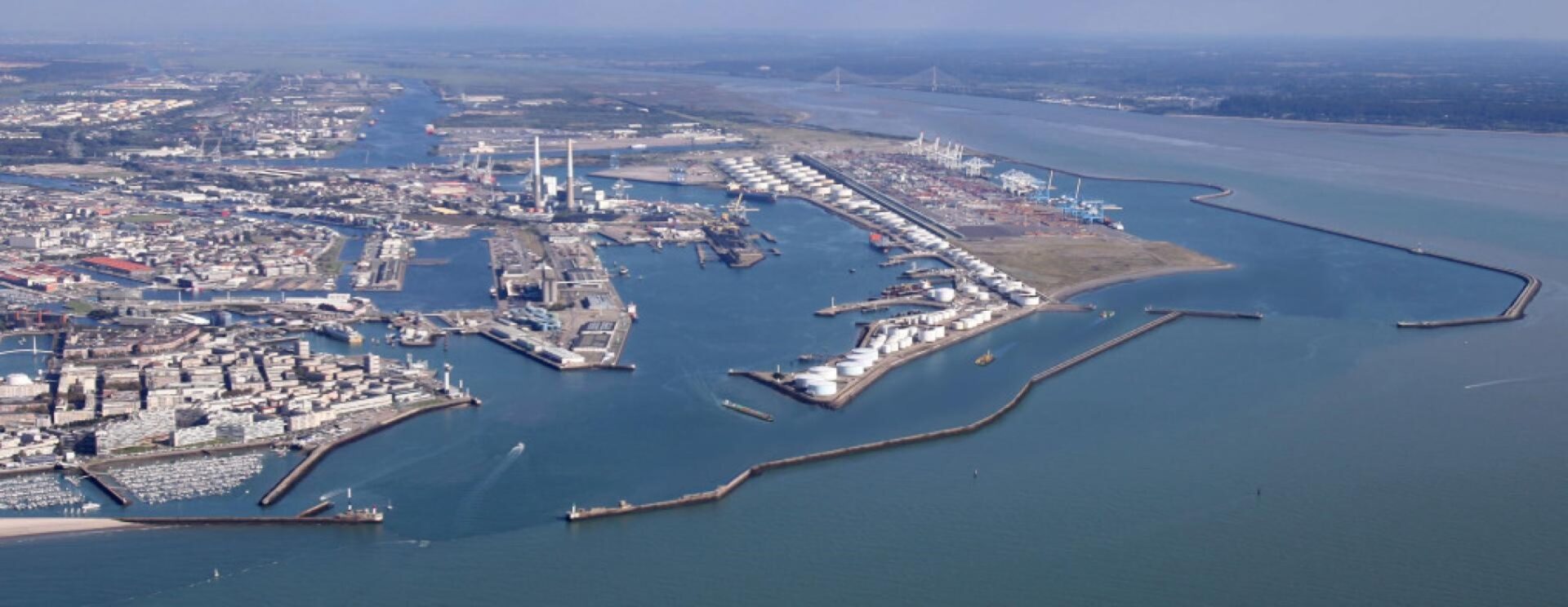 Simulation de la chatière sur le port du Havre pour favoriser le report fluvial (c) HAROPA PORT