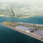 Simulation aérienne du futur port de croisières du Havre (c) AIA Territoires