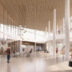 Hall du futur port de croisières du Havre (c) Enia Architectes