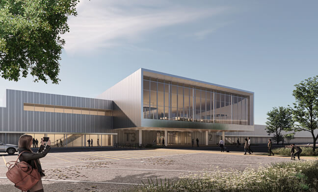Terminal 2 du futur port de croisières du Havre (c) Enia Architectes