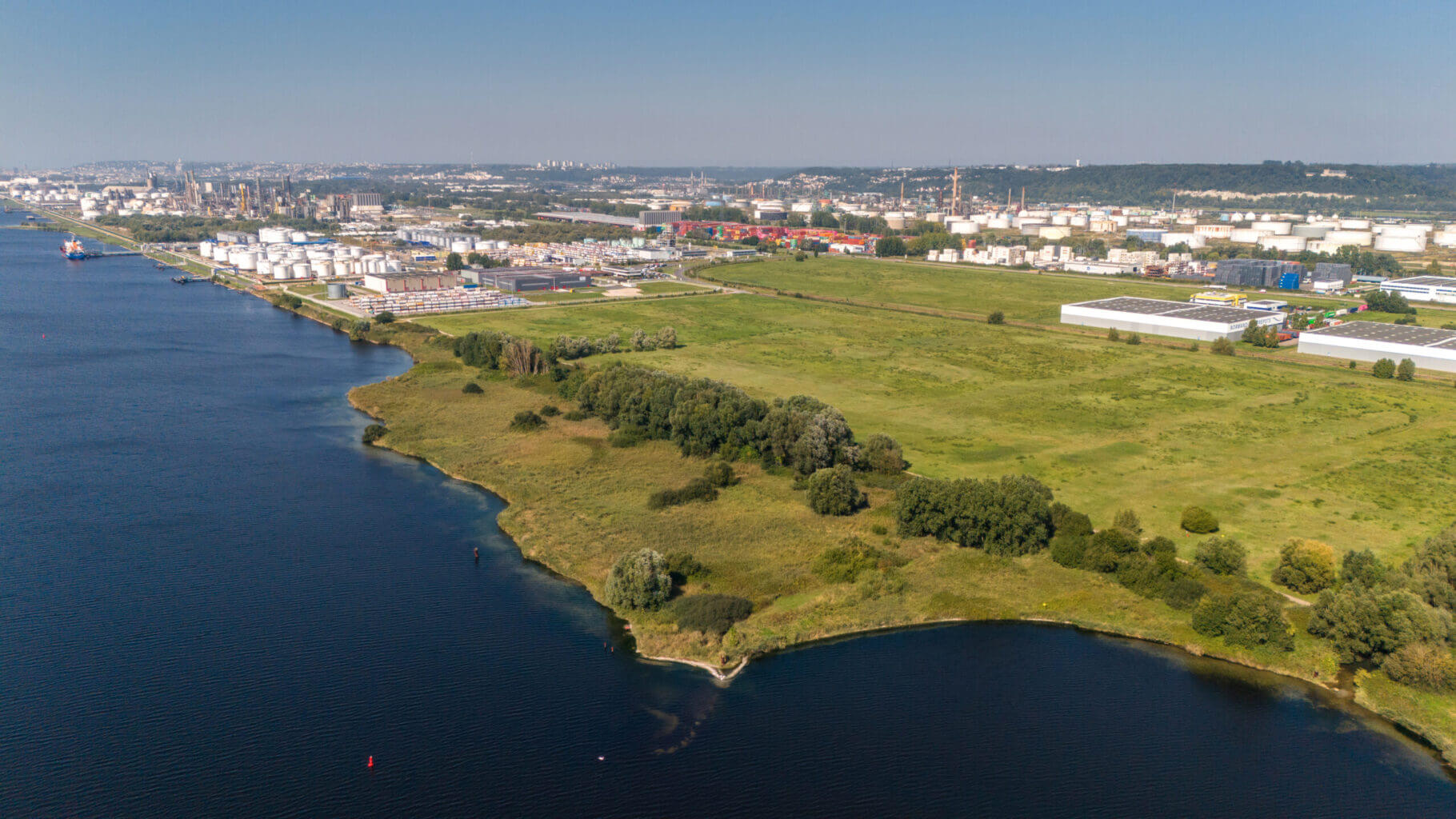 Ouest A29, site industriel clé-en-main France 2030, sur la Zone Industrielle et Portuaire du Havre (c) Marin David