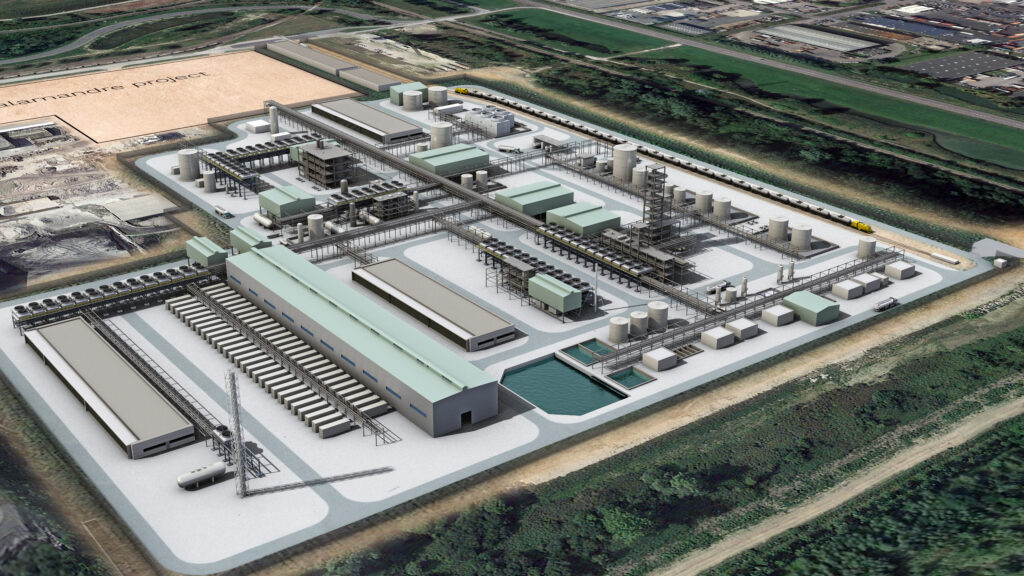 Simulation 3D de l'unité KerEAUZen sur la Zone Industrielle et Portuaire du Havre (c) Engie