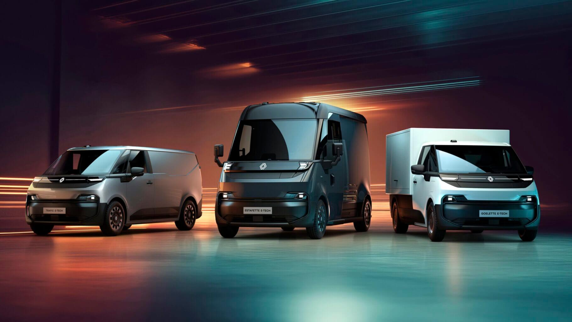 Renault Trafic E-Tech electric - Renault Estafette E-Tech electric - Renault Goelette E-Tech electric © Renault Design