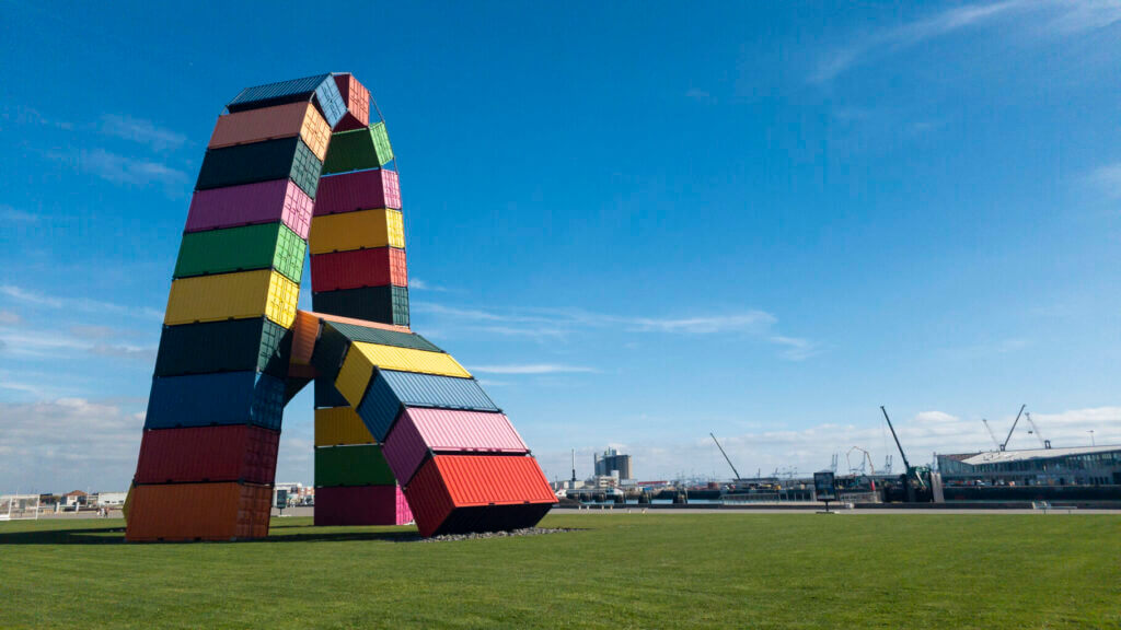 Catène de conteneurs (c) Le Havre Seine Développement